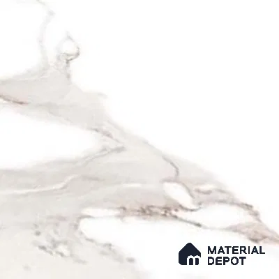 Marble Wall Tile TL 06461 Angel White 2 ft x 1 ft Ceramic Glossy Finish - 8 mm | Suitable for Living Room,Kitchen & Bathroom
