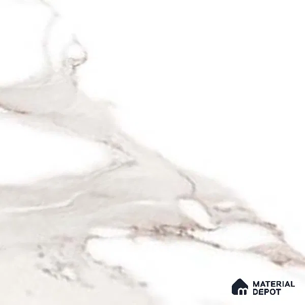 Marble Wall Tile TL 06461 Angel White 2 ft x 1 ft Ceramic Glossy Finish - 8 mm | Suitable for Living Room,Kitchen & Bathroom