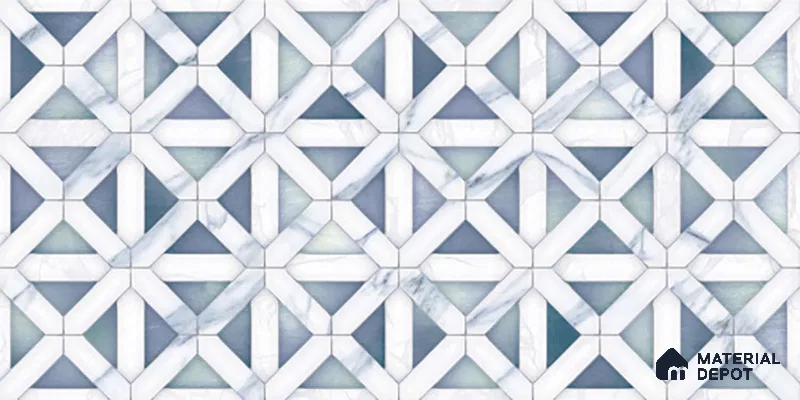 Highlighter Wall Tile TL 06457 B R Clomax Aqua HL 2 2 ft x 1 ft Ceramic Glossy Finish - 8 mm | Suitable for Living Room, Kitchen & Bathroom (Sample)