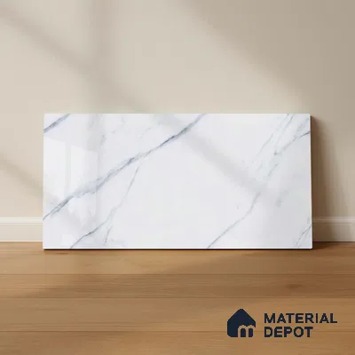 Marble Wall Tile TL 06457 Clomax Aqua 2 ft x 1 ft Ceramic Glossy Finish - 8 mm | Suitable for Living Room, Kitchen & Bathroom