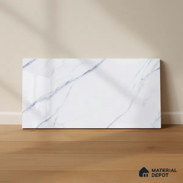 Marble Wall Tile TL 06457 Clomax Aqua 2 ft x 1 ft Ceramic Glossy Finish - 8 mm | Suitable for Living Room, Kitchen & Bathroom