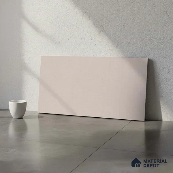 Fabric Wall Tile TL 06546 C R Cratic Grey 2 ft x 1 ft Ceramic Matte Finish - 8 mm | Suitable for Living Room, Kitchen & Bathroom (Sample)