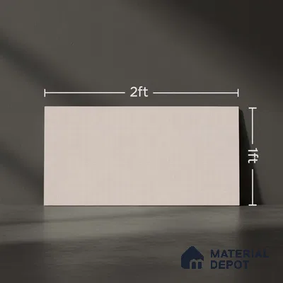 Fabric Wall Tile TL 06546 C R Cratic Grey 2 ft x 1 ft Ceramic Matte Finish - 8 mm | Suitable for Living Room, Kitchen & Bathroom (Sample)