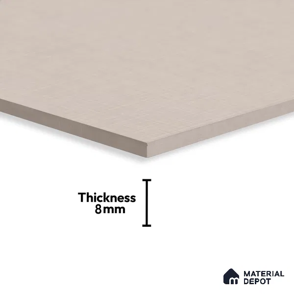 Fabric Wall Tile TL 06546 C R Cratic Grey 2 ft x 1 ft Ceramic Matte Finish - 8 mm | Suitable for Living Room, Kitchen & Bathroom (Sample)