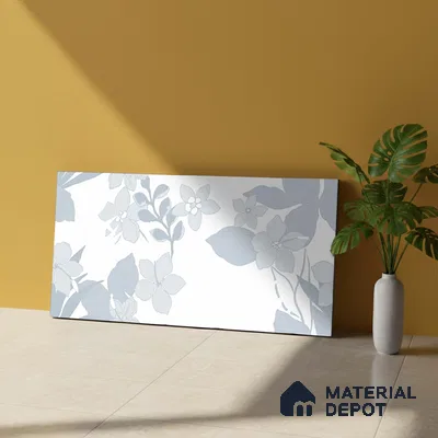 Floral Wall Tile TL 06546 D RL Cratic Aqwa Decor 2 ft x 1 ft Ceramic Matte Finish - 8 mm | Suitable for Living Room, Kitchen & Bathroom | Please Expect a Slight Variation of Pattern (Sample)