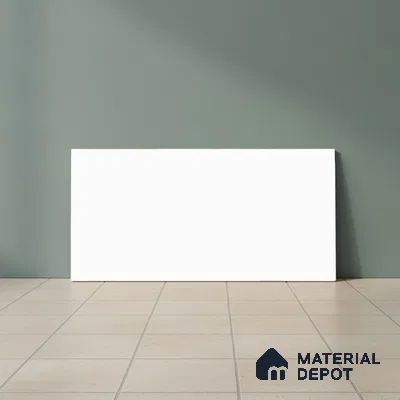 Marble Wall Tile TL 06546 R Cratic White 2 ft x 1 ft Ceramic Matte Finish - 8 mm | Suitable for Living Room, Kitchen & Bathroom (Sample)