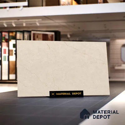 Marble Look Tile TL 09712 6 ft x 4 ft Satin Finish Vitrified Tile - 15 mm | Adhesive and Spacers Must be Used During Installation