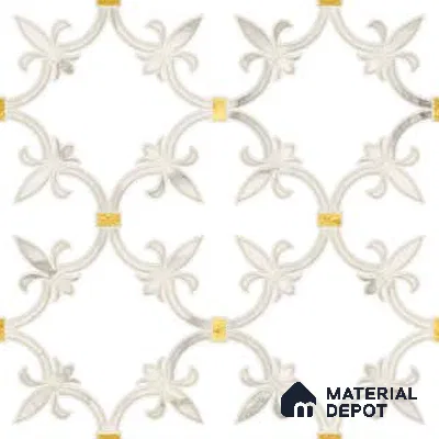 Moroccan Wall & Floor Tile TL 10027 | CRV-68 | 1 ft x 1 ft Matte Finish Ceramic Tile - 10 mm | Suitable for Bathroom, Kitchen, Balcony | Please Expect a Slight Variation of Pattern