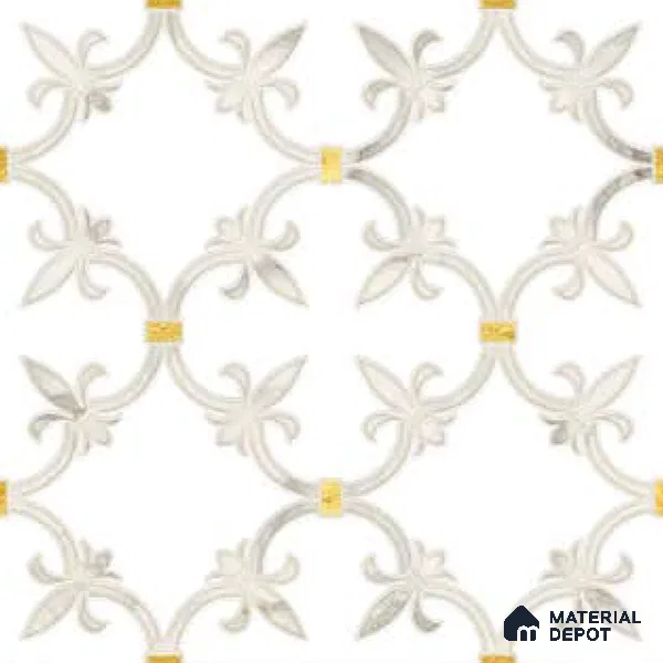 Moroccan Wall & Floor Tile TL 10027 | CRV-68 | 1 ft x 1 ft Matte Finish Ceramic Tile - 10 mm | Suitable for Bathroom, Kitchen, Balcony | Please Expect a Slight Variation of Pattern