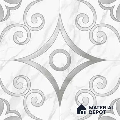 Moroccan Wall Tile TL 10037 | CRV-87 | 1 ft x 1 ft Matte Finish Ceramic Tile - 10 mm | Suitable for Bathroom, Kitchen, Balcony | Please Expect a Slight Variation of Pattern