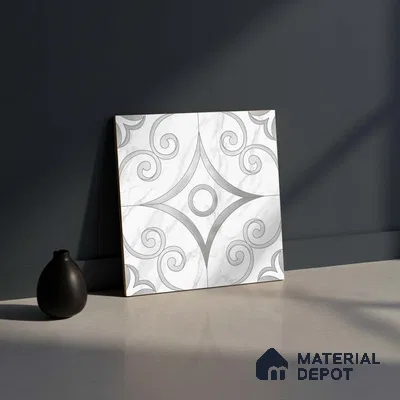 Moroccan Wall Tile TL 10037 | CRV-87 | 1 ft x 1 ft Matte Finish Ceramic Tile - 10 mm | Suitable for Bathroom, Kitchen, Balcony | Please Expect a Slight Variation of Pattern