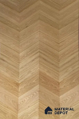 White Oak Center Joint 2440x1220 mm Silicon Natural Veneer - 3.7 mm
