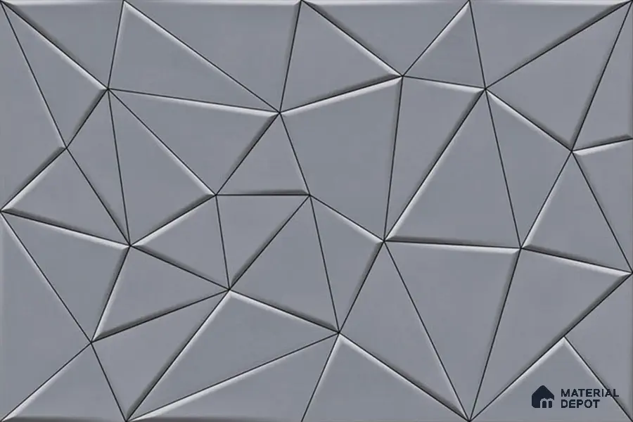 3D Wall Tile TL 00630 C Grey Moonstone 12 x 18 inch Glossy Finish High Definition Digital Ceramic Wall Tile - 6 mm