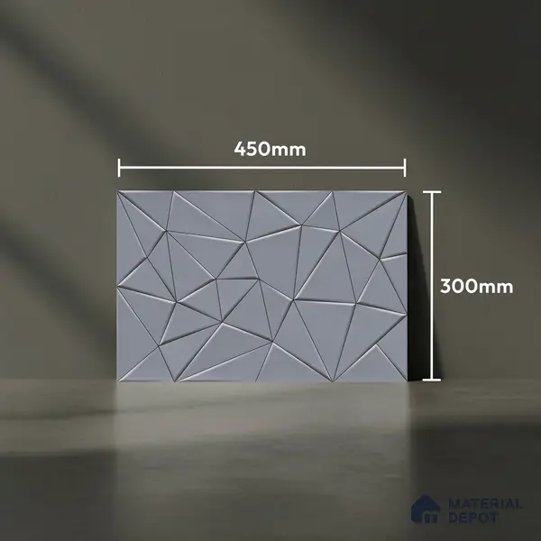 3D Wall Tile TL 00630 C Grey Moonstone 12 x 18 inch Glossy Finish High Definition Digital Ceramic Wall Tile - 6 mm