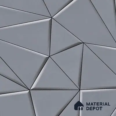 3D Wall Tile TL 00630 C Grey Moonstone 12 x 18 inch Glossy Finish High Definition Digital Ceramic Wall Tile - 6 mm