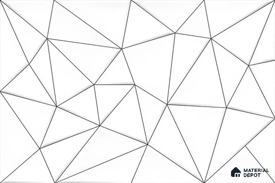 3D Wall Tile TL 00630 A White Oyster 12 x 18 inch Glossy Finish High Definition Digital Ceramic Wall Tile - 6 mm
