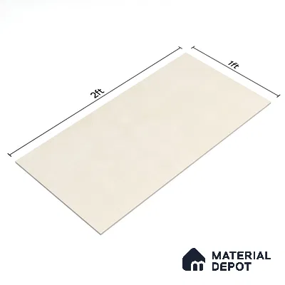 Plain Wall Tile TL 06500 B   24 inch x 12 inch Ceramic Sugar Finish - 8 mm | Suitable for Accent / Feature Walls & Bathroom Wall