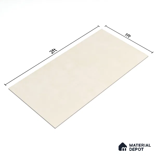 Plain Wall Tile TL 06500 B   24 inch x 12 inch Ceramic Sugar Finish - 8 mm | Suitable for Accent / Feature Walls & Bathroom Wall