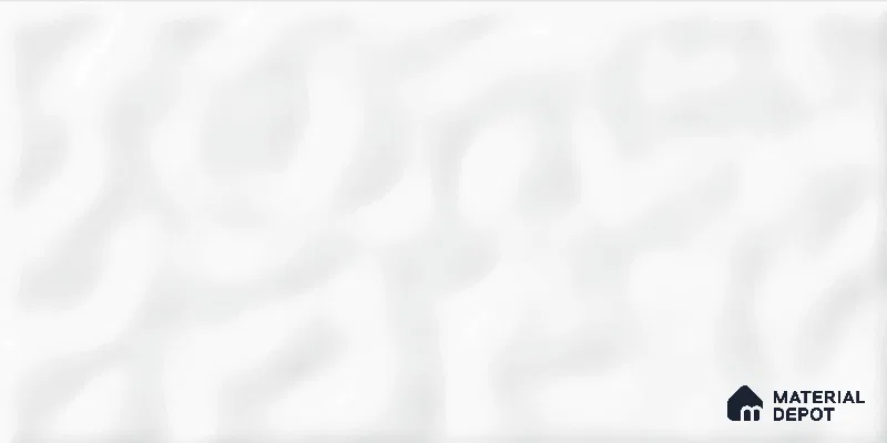 Punch Wall Tile TL 06462 Mood White 2 ft x 1 ft Ceramic Glossy Finish - 8 mm | Suitable for Living Room,Kitchen & Bathroom (Sample)