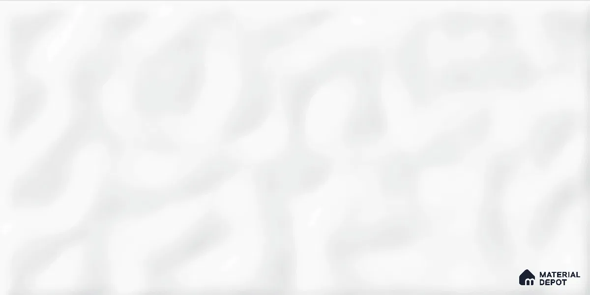 Punch Wall Tile TL 06462 Mood White 2 ft x 1 ft Ceramic Glossy Finish - 8 mm | Suitable for Living Room,Kitchen & Bathroom (Sample)