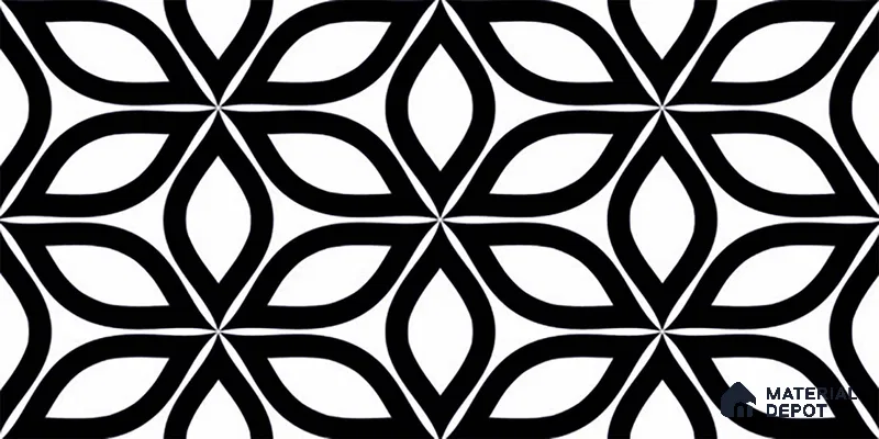 Highlighter Wall Tile TL 06451 B GS Jakarta Black 2 ft x 1 ft Ceramic Glossy Finish - 8 mm | Suitable For Kitchen, Bathroom & Accent/Feature Wall