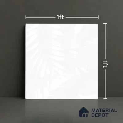 Patterned Floor Tile TL 06511 B 12 inch x 12 inch Ceramic Matte Finish - 8 mm | Suitable for Bathroom, Kitchen | Please Expect a Slight Variation of Pattern