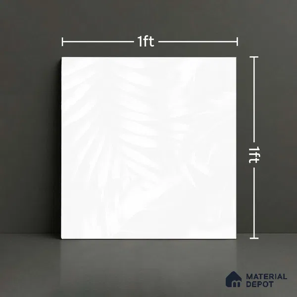 Patterned Floor Tile TL 06511 B 12 inch x 12 inch Ceramic Matte Finish - 8 mm | Suitable for Bathroom, Kitchen | Please Expect a Slight Variation of Pattern