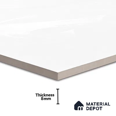 Floral Wall Tile TL 06511  SR BL 4027 Highlighter 2 24 inch x 12 inch Ceramic Glossy Finish - 8 mm | Suitable for Accent / Feature Walls, Bathroom, Kitchen Wall & Backsplashes | Please Expect a Slight Variation of Pattern (Sample)