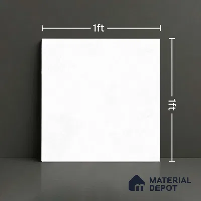 Plain Floor Tile TL 06490 G   12 inch x 12 inch Ceramic Matte Finish - 8 mm | Suitable for Bathroom (Sample)