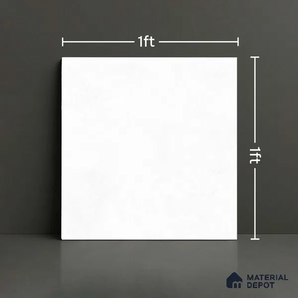 Plain Floor Tile TL 06490 G   12 inch x 12 inch Ceramic Matte Finish - 8 mm | Suitable for Bathroom (Sample)