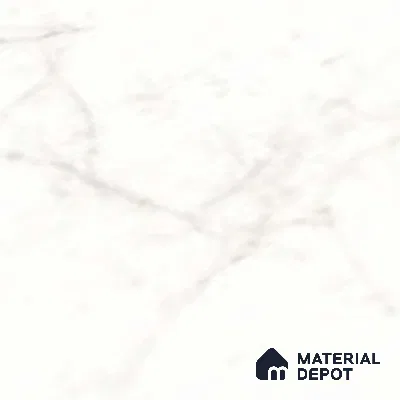 Marble Wall Tile TL 06459 Carara Milky 2 ft x 1 ft Ceramic Glossy Finish - 8 mm | Suitable for Living Room, Kitchen & Bathroom (Sample)