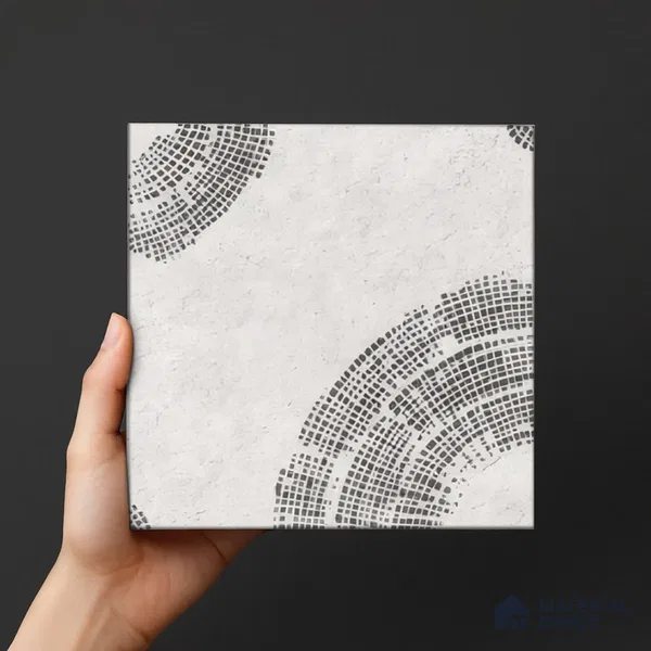 Subway Wall Tile TL 06438 C Coastal Luna Drops 8 x 8 inch Ceramic Matte Finish - 10 mm | 8 Random Design | Suitable for Accent / Feature Walls, Bathroom, Kitchen Wall & Backsplashes (Sample)