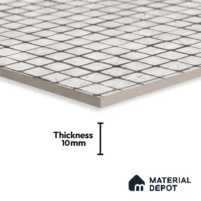 Subway Wall Tile TL 06438 D Coastal Luna Rigo 8 x 8 inch Ceramic Matte Finish - 10 mm | 8 Random Design | Suitable for Accent / Feature Walls, Bathroom, Kitchen Wall & Backsplashes (Sample)