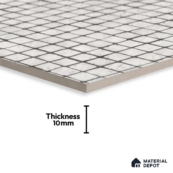 Subway Wall Tile TL 06438 D Coastal Luna Rigo 8 x 8 inch Ceramic Matte Finish - 10 mm | 8 Random Design | Suitable for Accent / Feature Walls, Bathroom, Kitchen Wall & Backsplashes (Sample)