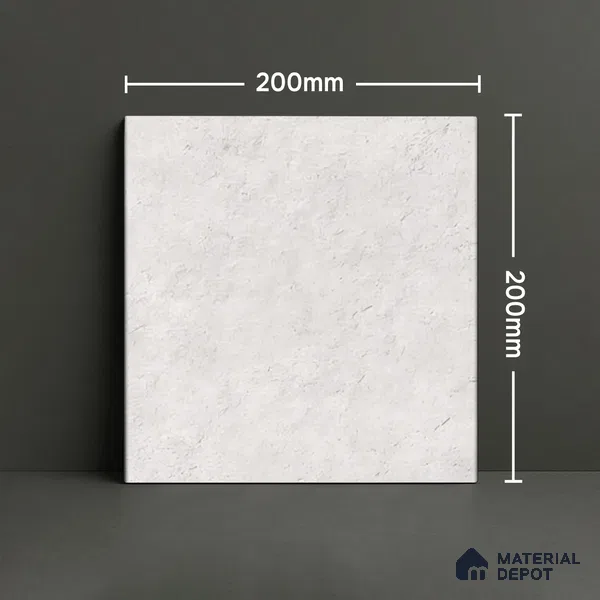 Subway Wall Tile TL 06438 Coastal Luna Blanco 8 x 8 inch Ceramic Matte Finish - 10 mm | 8 Random Design | Suitable for Accent / Feature Walls, Bathroom, Kitchen Wall & Backsplashes (Sample)