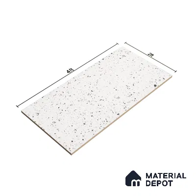 Terrazzo Floor & Wall Tile | TL 07197 B Materika Crema 2 ft x 4 ft Vitrified Matte Finish - 9 mm | Suitable For Living Room, Bedroom, Bathroom (Sample)