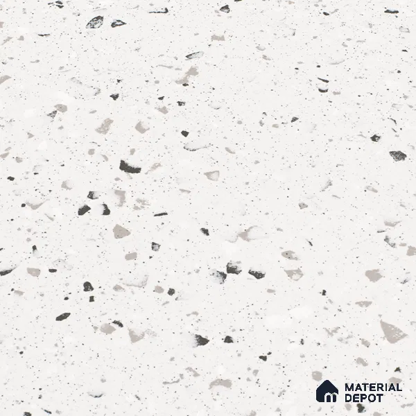 Terrazzo Floor & Wall Tile | TL 07197 B Materika Crema 2 ft x 4 ft Vitrified Matte Finish - 9 mm | Suitable For Living Room, Bedroom, Bathroom (Sample)