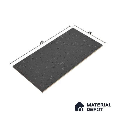 Terrazzo Floor & Wall Tile | TL 07197 D Materika Anthracita 2 ft x 4 ft Vitrified Matte Finish - 9 mm | Suitable For Living Room, Bedroom, Bathroom (Sample)