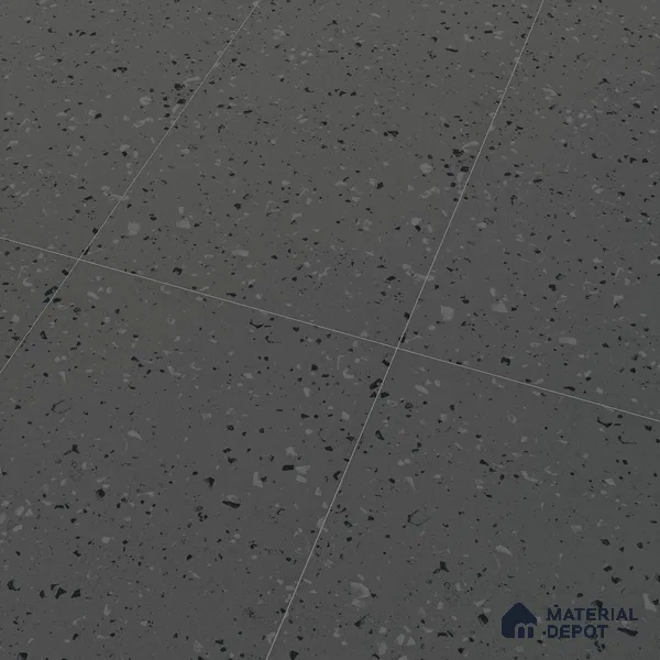 Terrazzo Floor & Wall Tile | TL 07197 D Materika Anthracita 2 ft x 4 ft Vitrified Matte Finish - 9 mm | Suitable For Living Room, Bedroom, Bathroom (Sample)