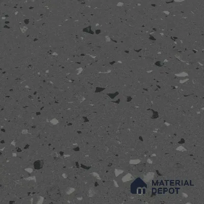 Terrazzo Floor & Wall Tile | TL 07197 D Materika Anthracita 2 ft x 4 ft Vitrified Matte Finish - 9 mm | Suitable For Living Room, Bedroom, Bathroom (Sample)