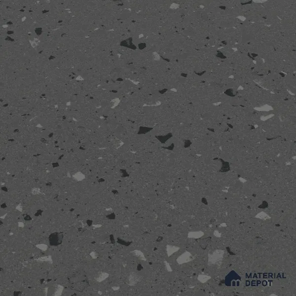 Terrazzo Floor & Wall Tile | TL 07197 D Materika Anthracita 2 ft x 4 ft Vitrified Matte Finish - 9 mm | Suitable For Living Room, Bedroom, Bathroom (Sample)