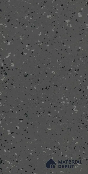 Terrazzo Floor & Wall Tile | TL 07197 D Materika Anthracita 2 ft x 4 ft Vitrified Matte Finish - 9 mm | Suitable For Living Room, Bedroom, Bathroom (Sample)