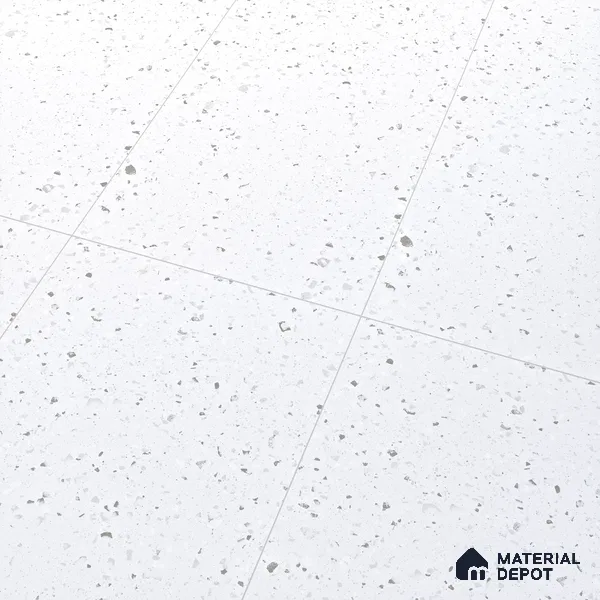 Terrazzo Floor & Wall Tile | TL 07197 Materika Bianco 4 ft x 2 ft Vitrified Matte Finish - 9 mm | Suitable For Living Room, Bedroom, Bathroom (Sample)