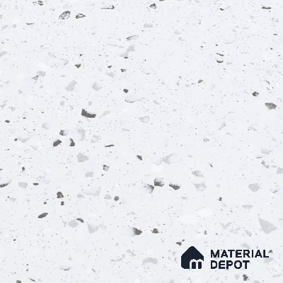 Terrazzo Floor & Wall Tile | TL 07197 Materika Bianco 4 ft x 2 ft Vitrified Matte Finish - 9 mm | Suitable For Living Room, Bedroom, Bathroom (Sample)