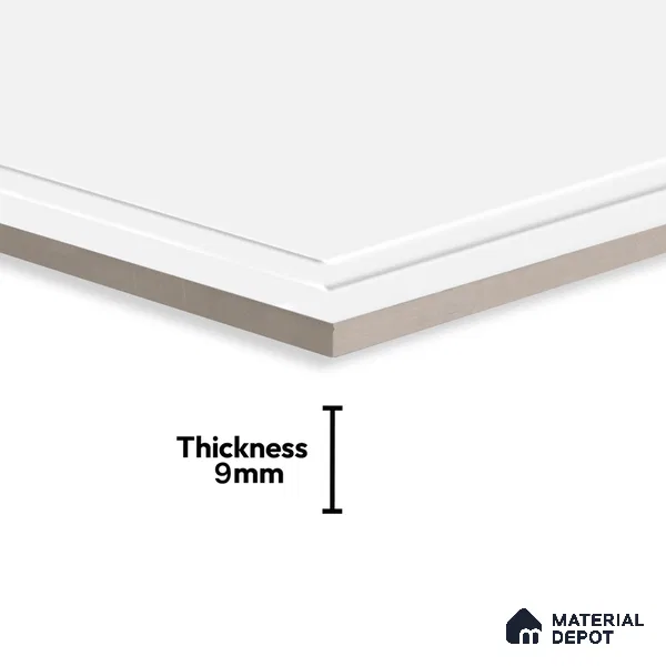 Punch Look Wall Tile TL 07192 Photoframe White 4 ft x 2 ft Vitrified Matte Finish - 9 mm