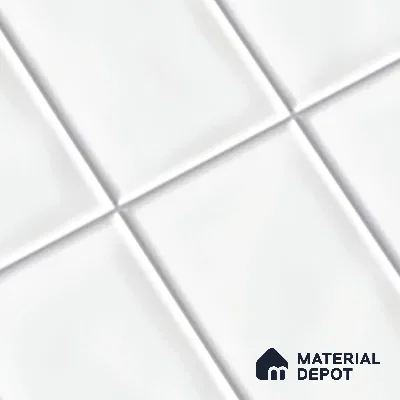 Subway Wall Tile TL 06555 C Messi Grey Line 2 ft x 1 ft Ceramic Glossy Finish - 8 mm | Suitable for Kitchen & Bathroom | Please Expect a Slight Variation of Pattern (Sample)