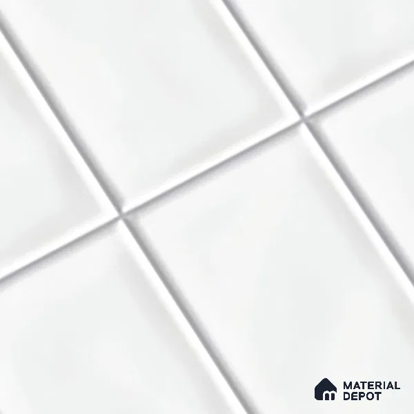 Subway Wall Tile TL 06555 C Messi Grey Line 2 ft x 1 ft Ceramic Glossy Finish - 8 mm | Suitable for Kitchen & Bathroom | Please Expect a Slight Variation of Pattern (Sample)