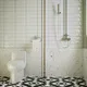 Subway Wall Tile TL 06555 C Messi Grey Line 2 ft x 1 ft Ceramic Glossy Finish - 8 mm | Suitable for Living Room, Kitchen & Bathroom | Image 06