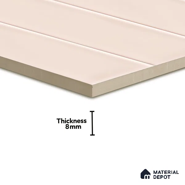 Subway Wall Tile TL 06555 F Messi Pink 2 ft x 1 ft Ceramic Glossy Finish - 8 mm | Suitable for Kitchen & Bathroom | Please Expect a Slight Variation of Pattern (Sample)