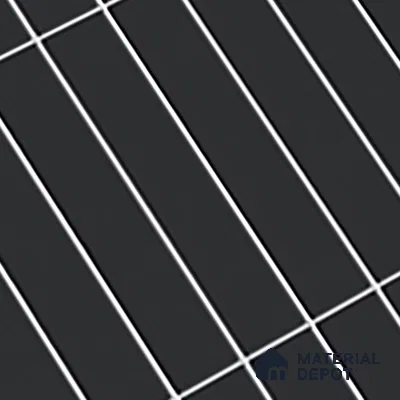 Subway Wall Tile TL 06564 B Wuxi Black 2 ft x 1 ft Ceramic Glossy Finish - 8 mm | Suitable for Kitchen & Bathroom | Please Expect a Slight Variation of Pattern (Sample)